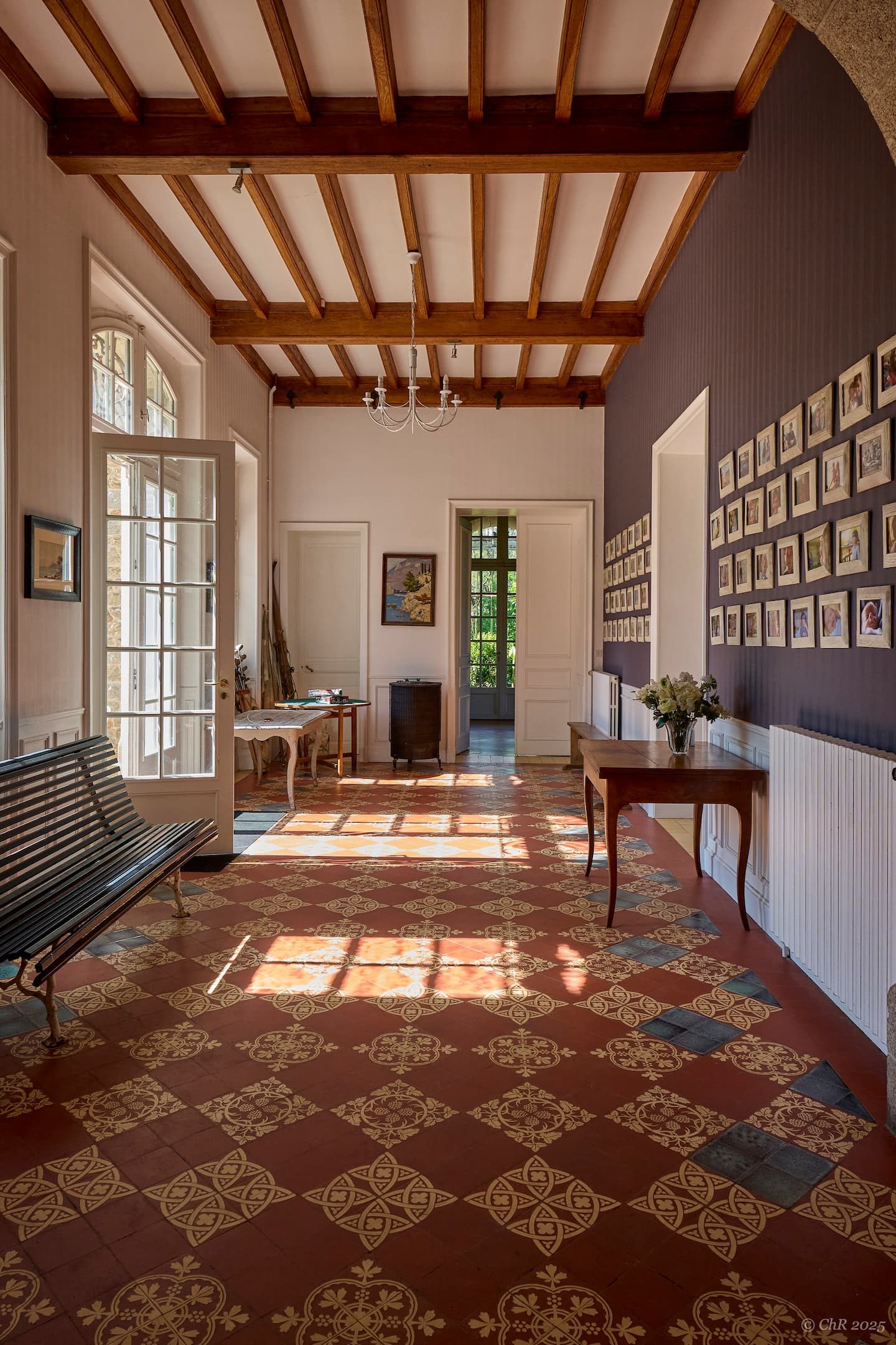 Le vestibule et ses carreaux de ciment
